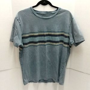Lucky Brand Washed and Worn Striped Tee Shirt large